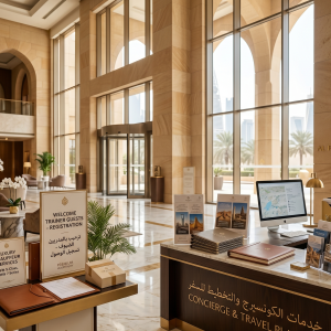 استقبال المدربين، خدمات فندقية