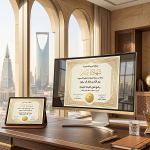 توفير الشهادات التدريبية الإلكترونية